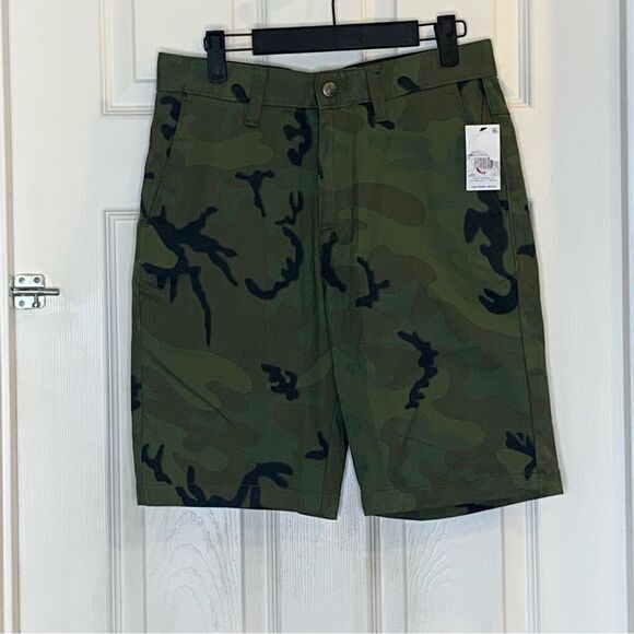 Volcom Camo Flat Front Short Vmonty Stretch 22  Size 28 - Picture 3 of 13